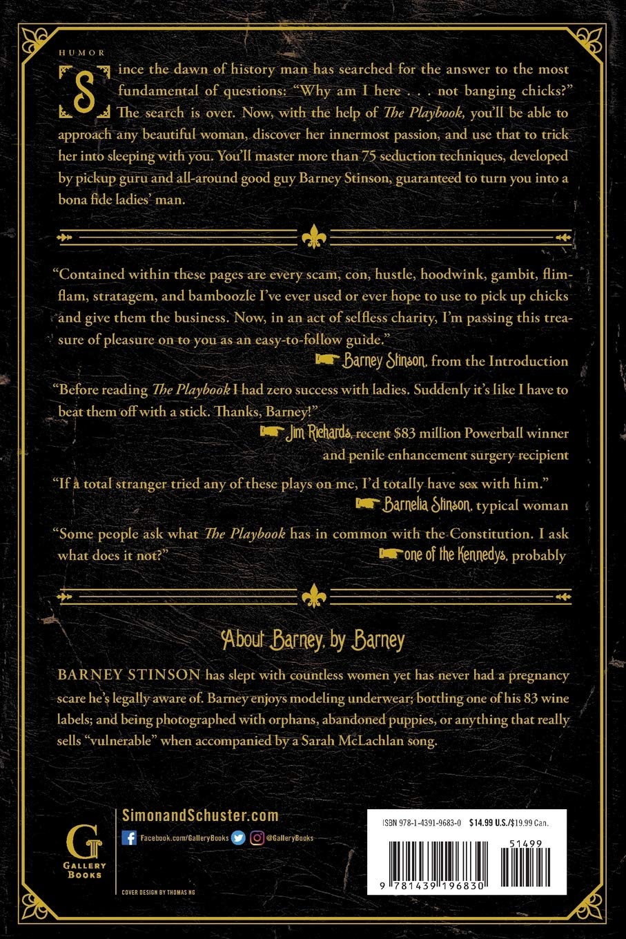 The Playbook: Suit up. Score chicks. Be awesome.